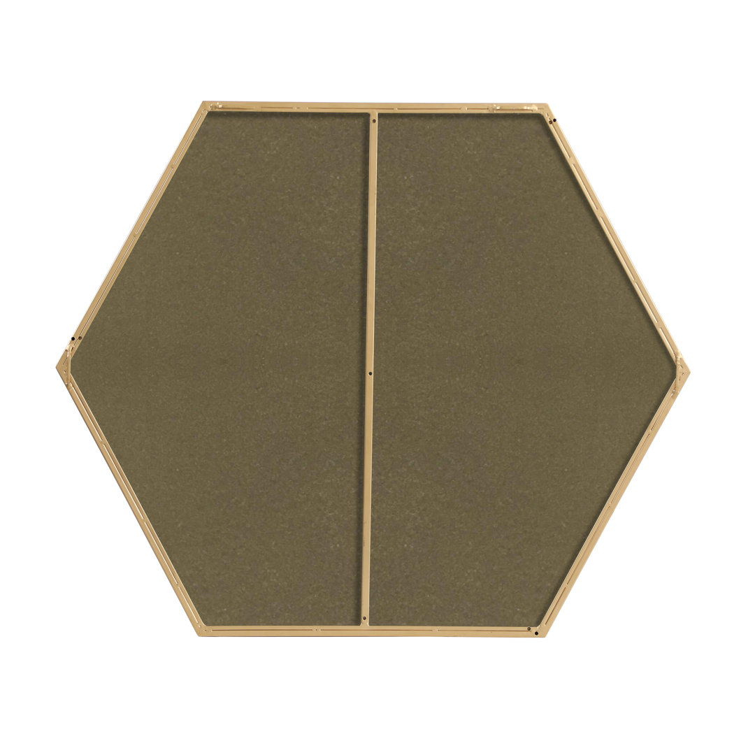 Sabine Metal Hexagon Wall Mirror